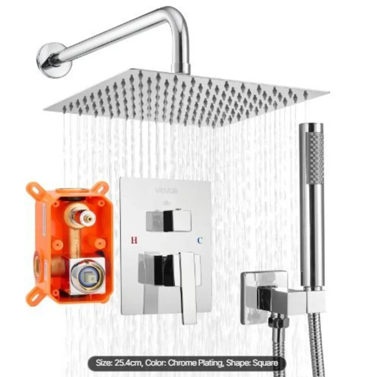 Shower Faucet Set, Rainfall Bathroom - Image 1