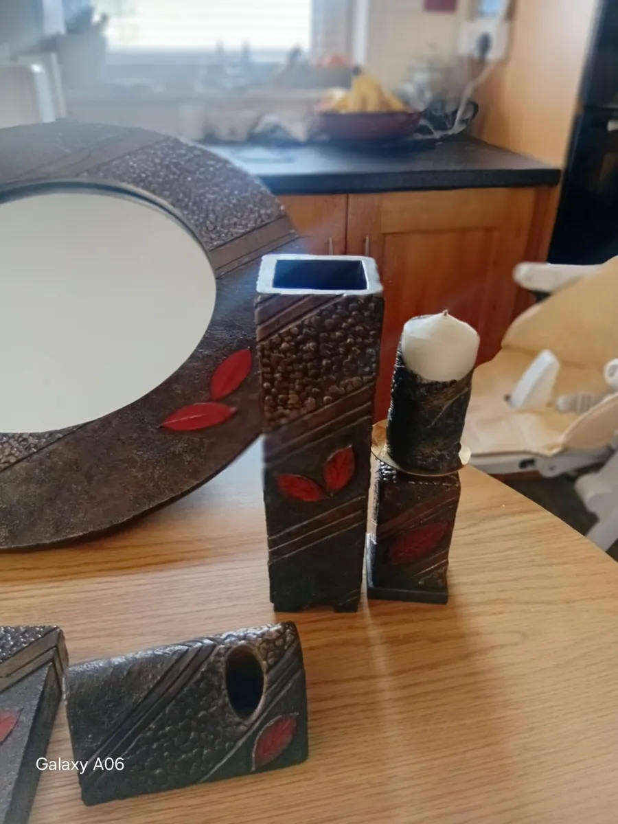 Genesis Bronze Mirror and Candle set - Image 3