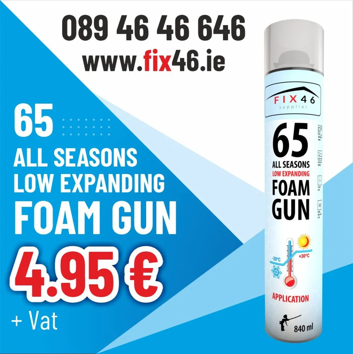 💥Insulation Foam for Windows and Doors €4.95+Vat - Image 1