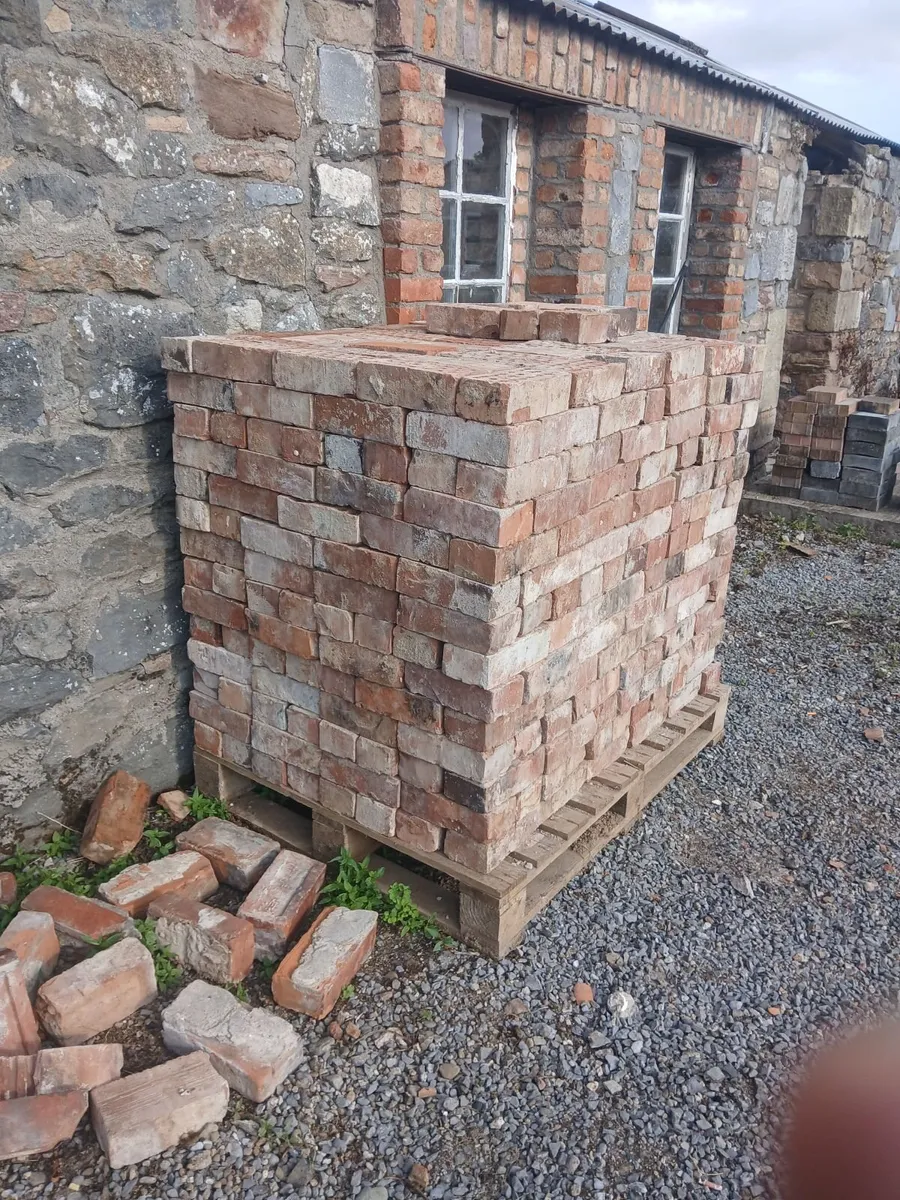 antique salvaged red bricks