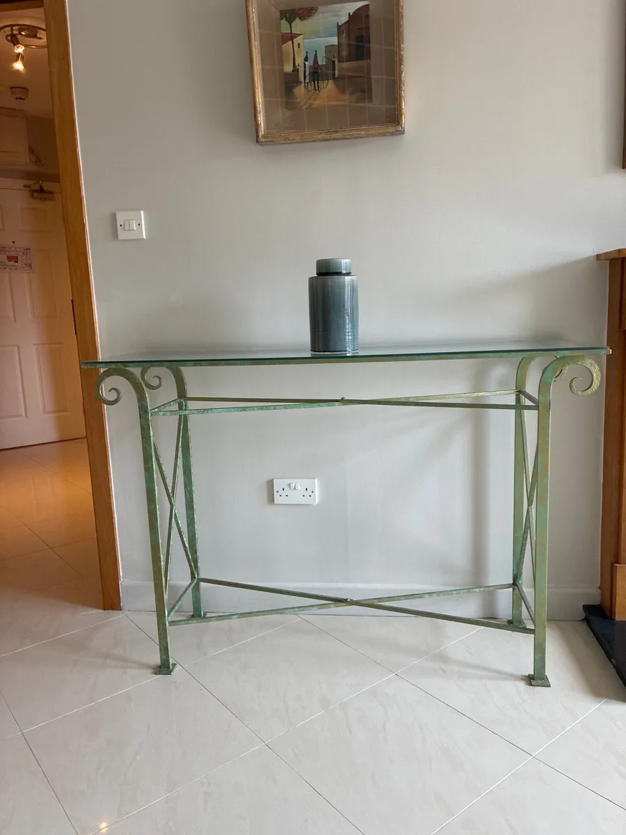 Al Frank dining table and matching console table - Image 1