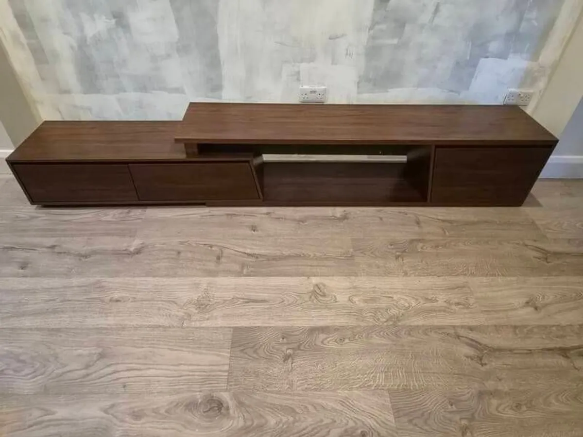 Extendable TV stand with drawers - Image 1