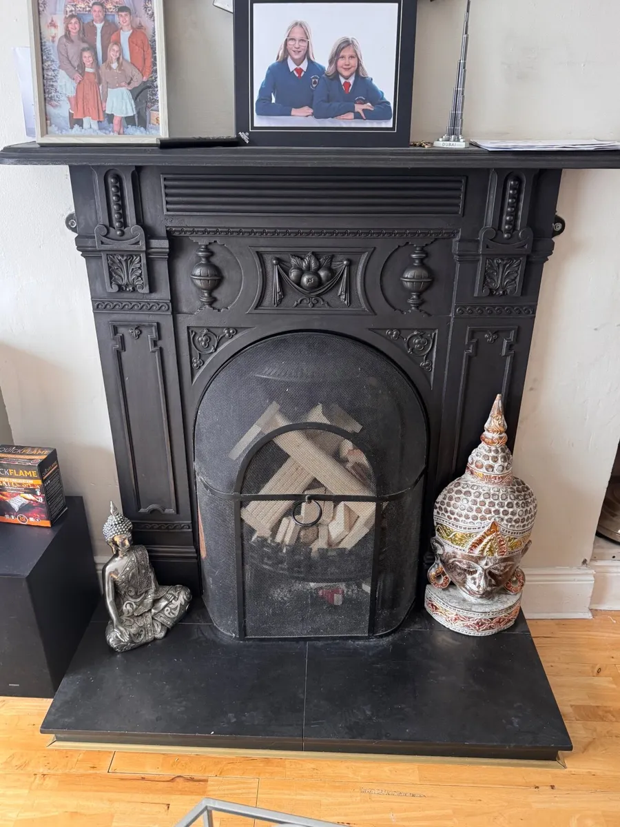 Cast iron fireplace