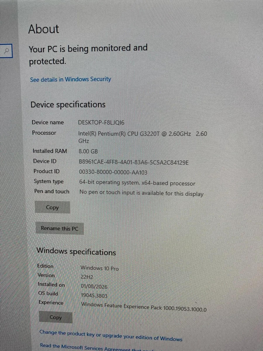 Lenovo mini pc 8gb ram 500 hdd w10 - Image 4