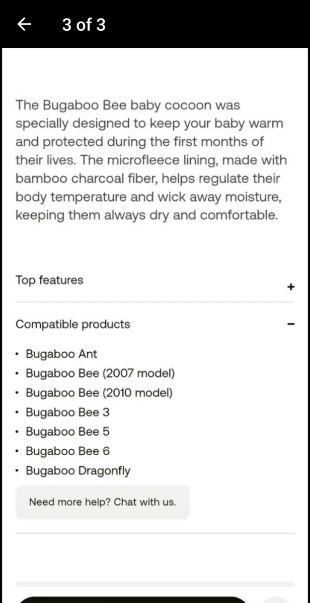 Bugaboo cocoon
Grey melange - Image 3
