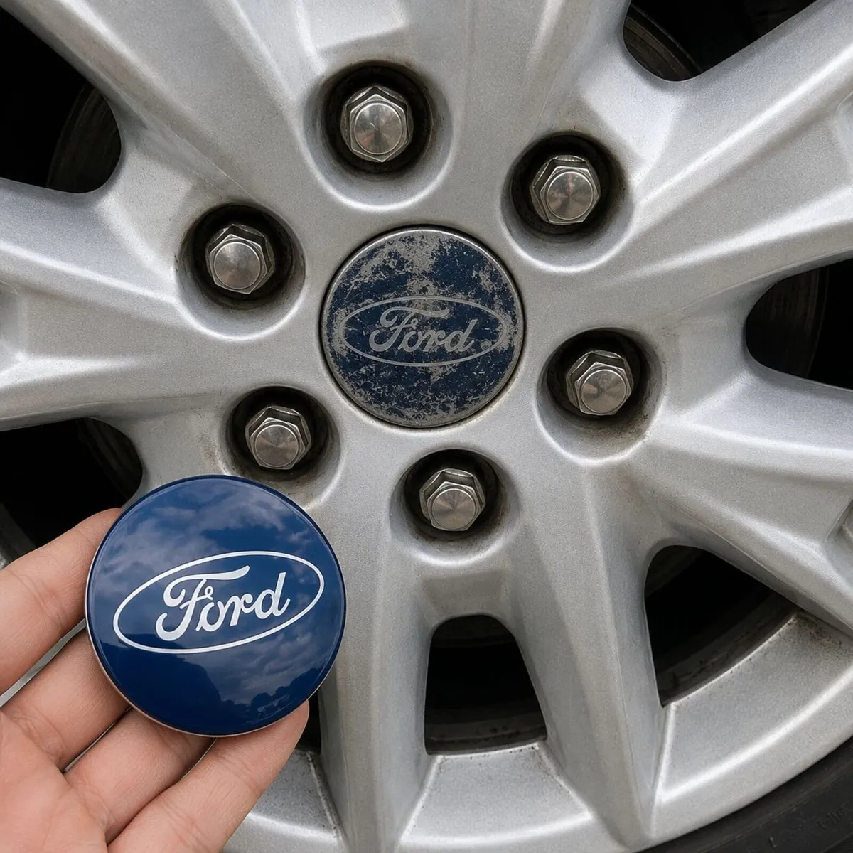 4 x Ford Centre Caps - FREE POST - Image 1