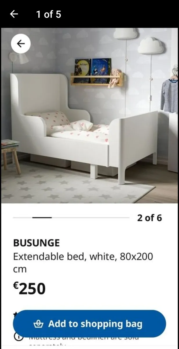Ikea Busunge extendable bed - Image 1