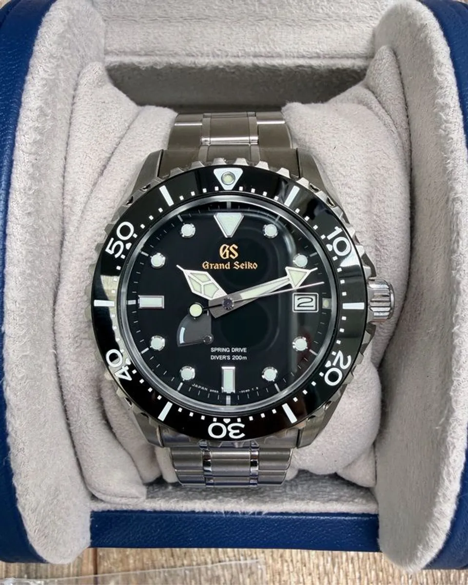 Grand Seiko SGBA463 dive watch. Titanium, Spring Drive, Full Set - Image 1
