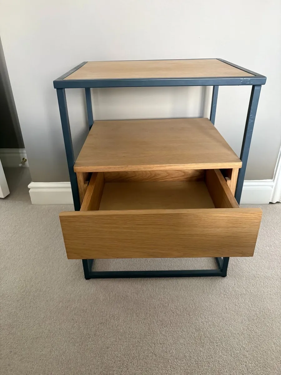 Oak Bedside Lockers / Side Tables – Like New - Image 2