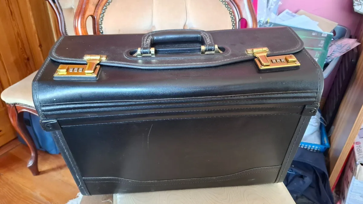 Leather Executive Briefcase - Image 1