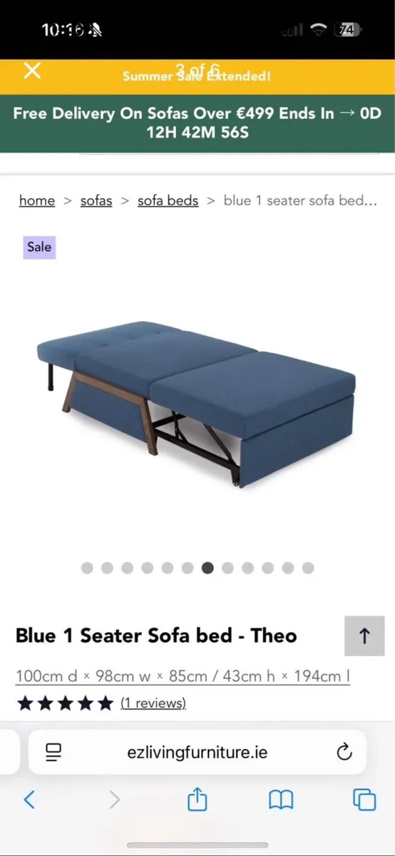 Sofa bed - Image 2
