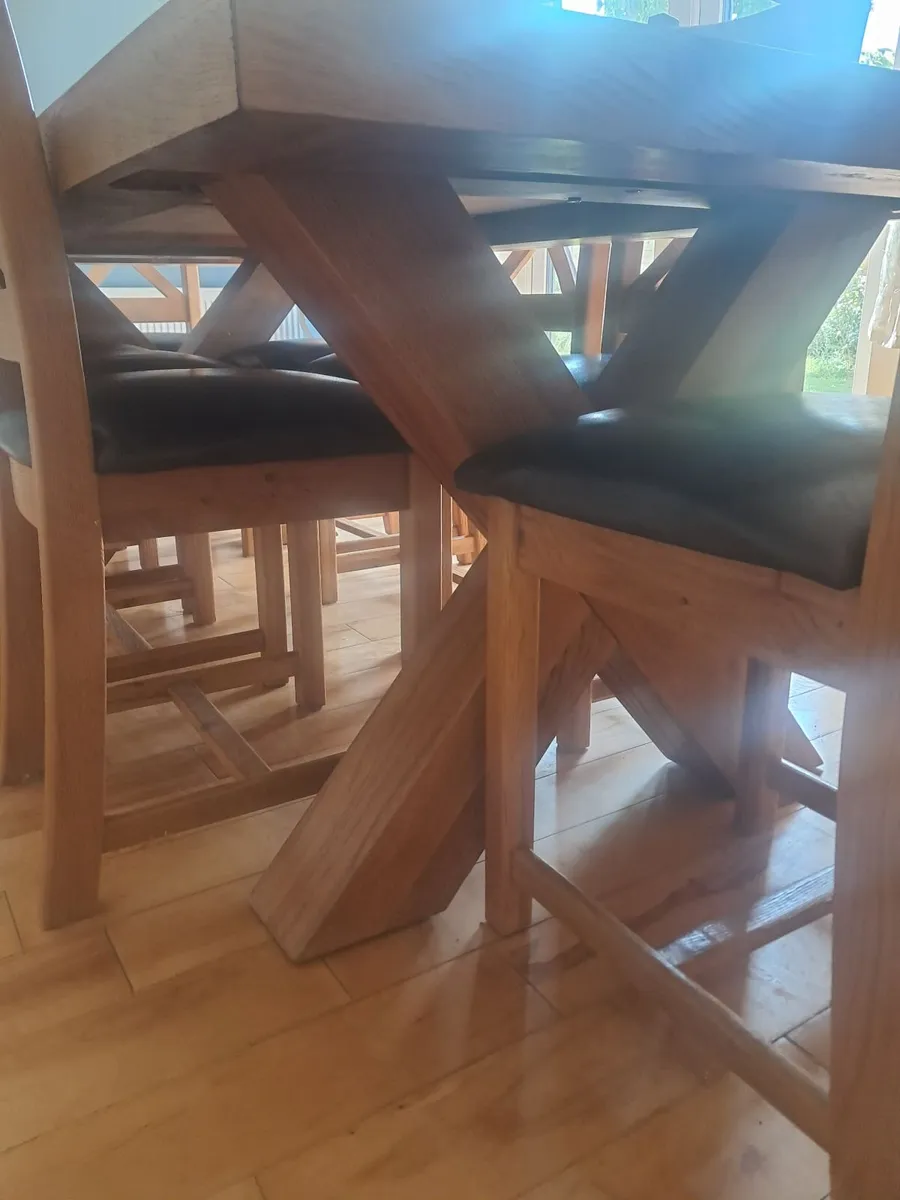 8 Seater Table & Chairs - Image 2