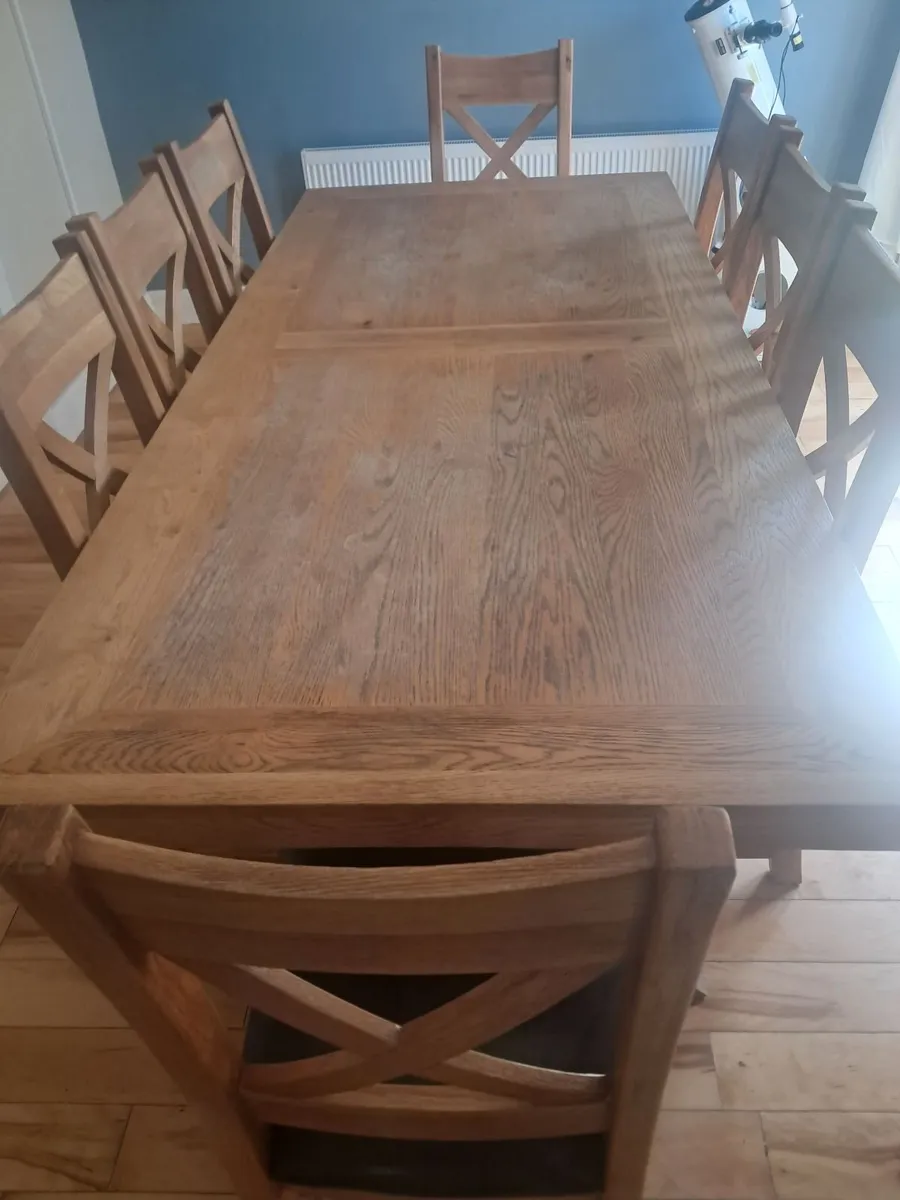 8 Seater Table & Chairs - Image 3