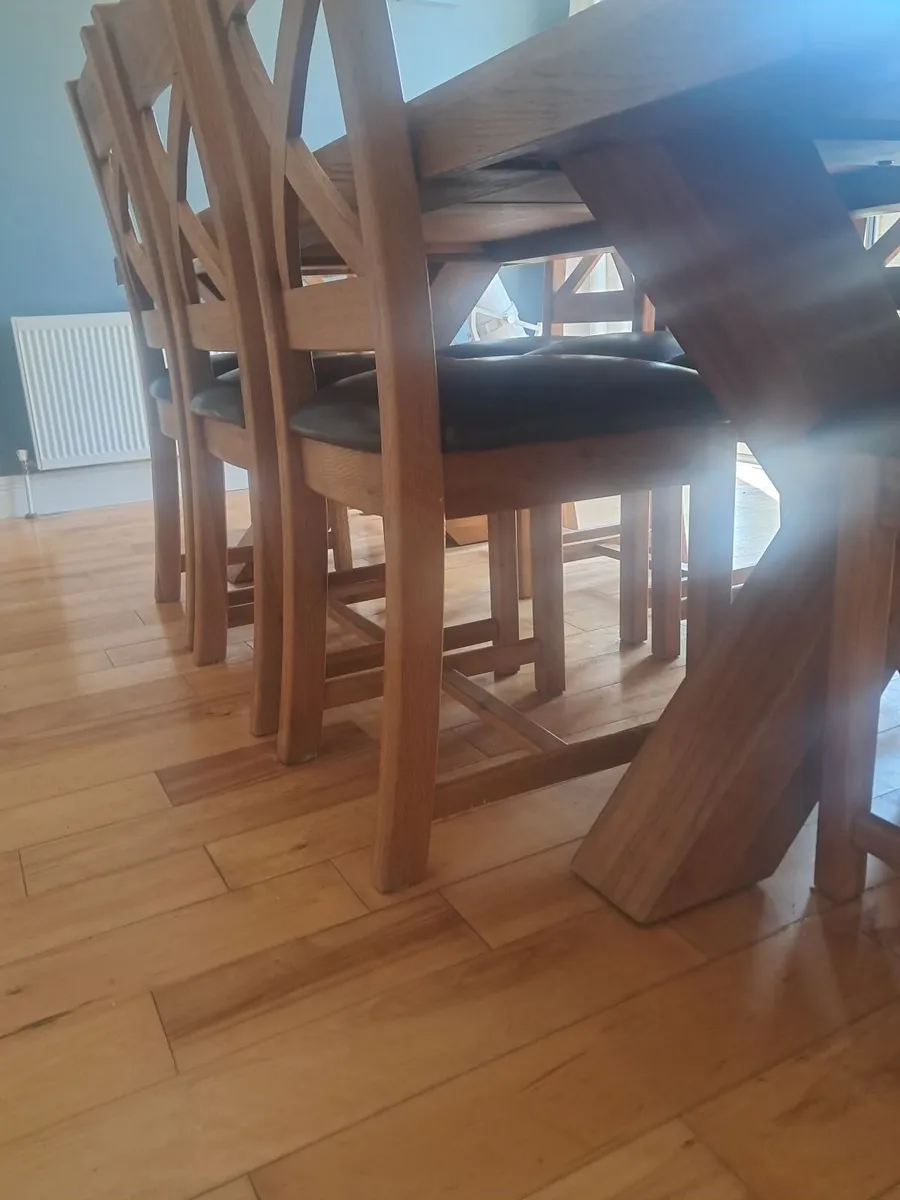 8 Seater Table & Chairs - Image 4