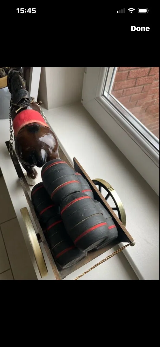 Vintage Ceramic Shire Horse & Barrel Trap - Image 4
