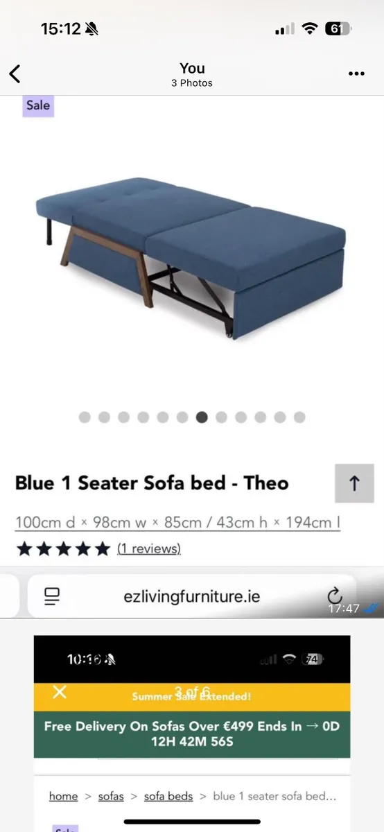Sofa bed - Image 4