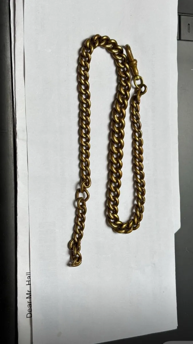 18ct  pocket watch chain - Image 1