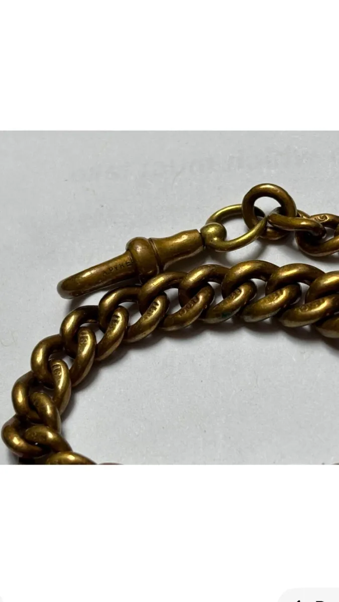 18ct  pocket watch chain - Image 2