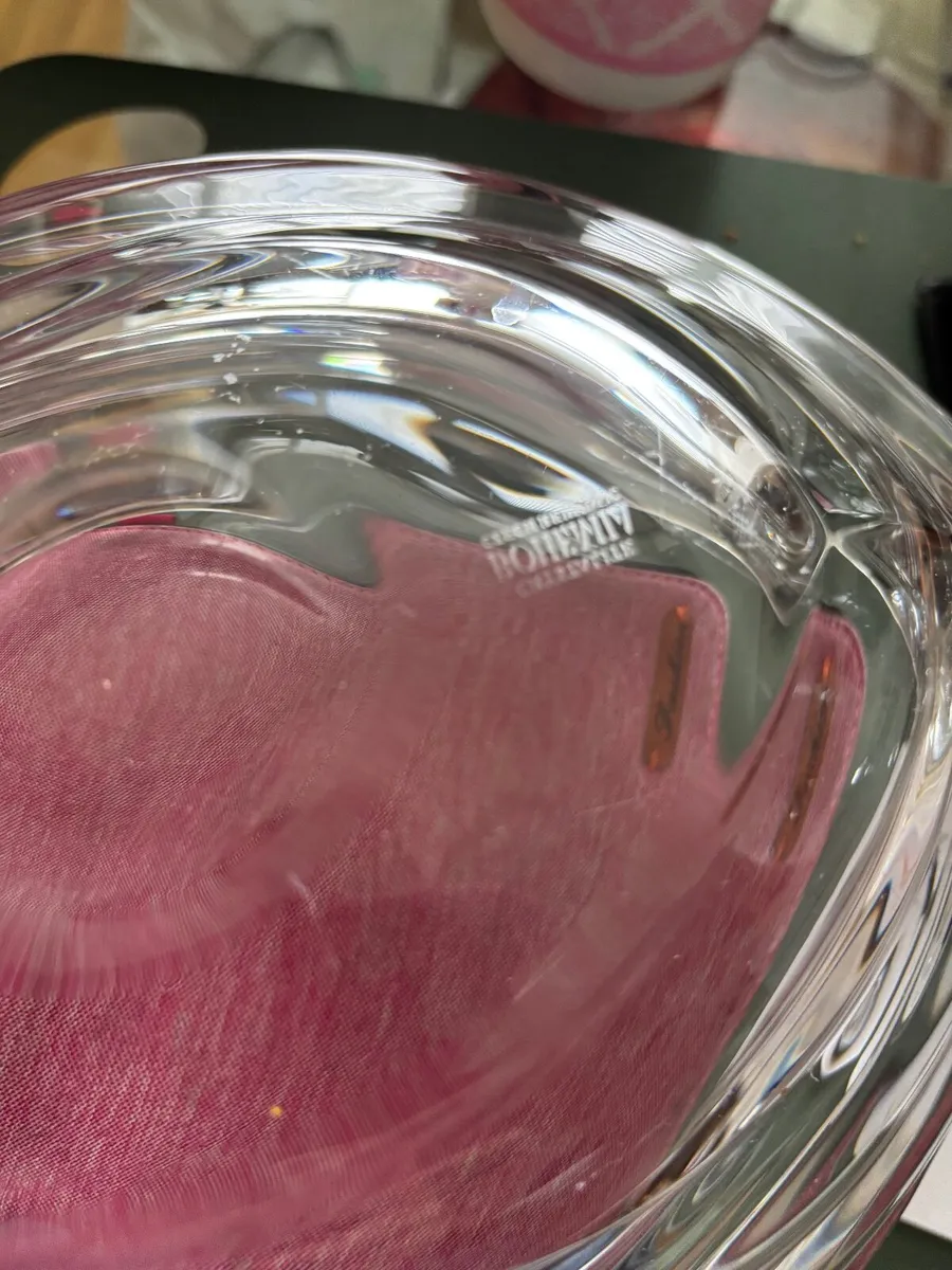 Large bohemian crystal bowl - Image 4
