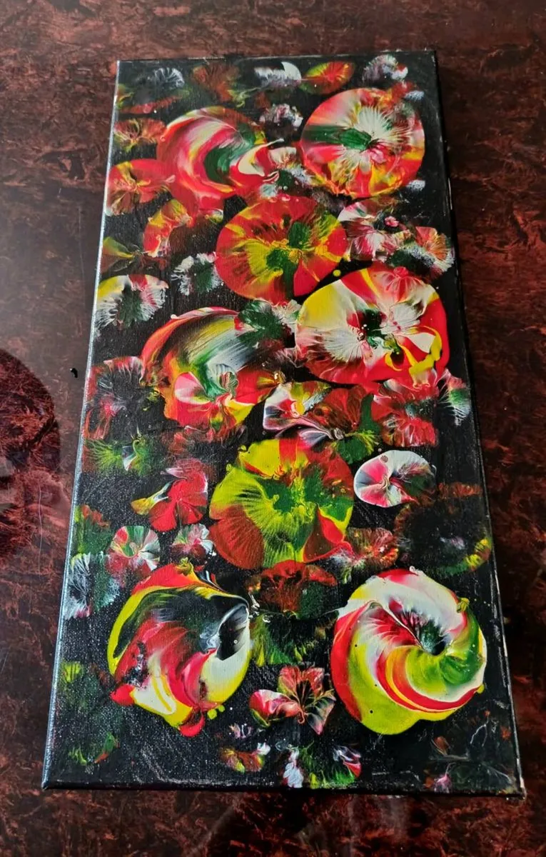 Abstract painting on canvas - Image 1