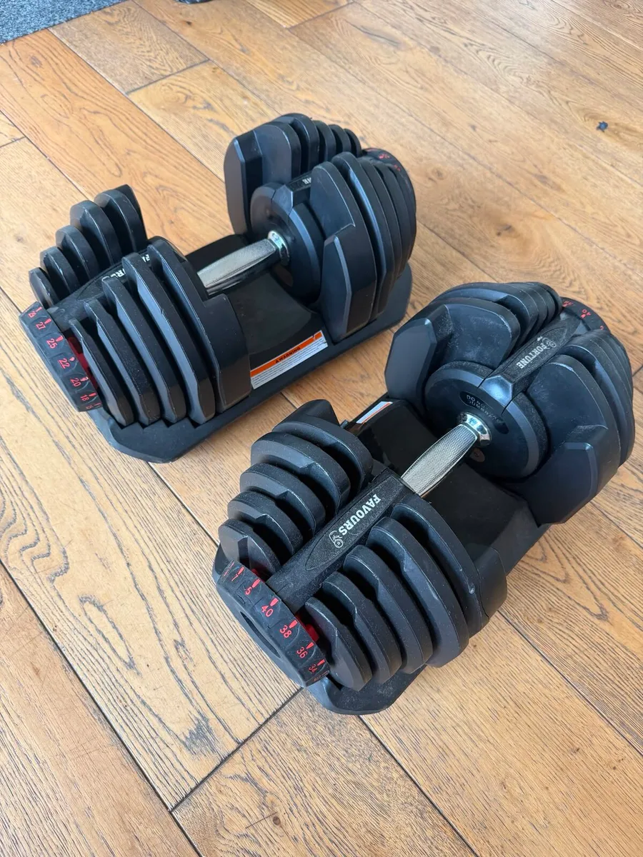 Adjustable Dumbells & Bench - Image 3