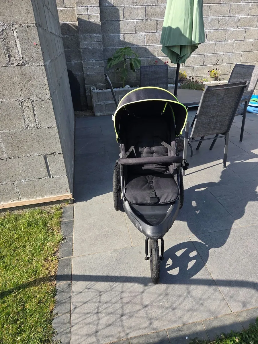 Hauck Runner, Black Neon - Robust All Terrain Bugg - Image 2