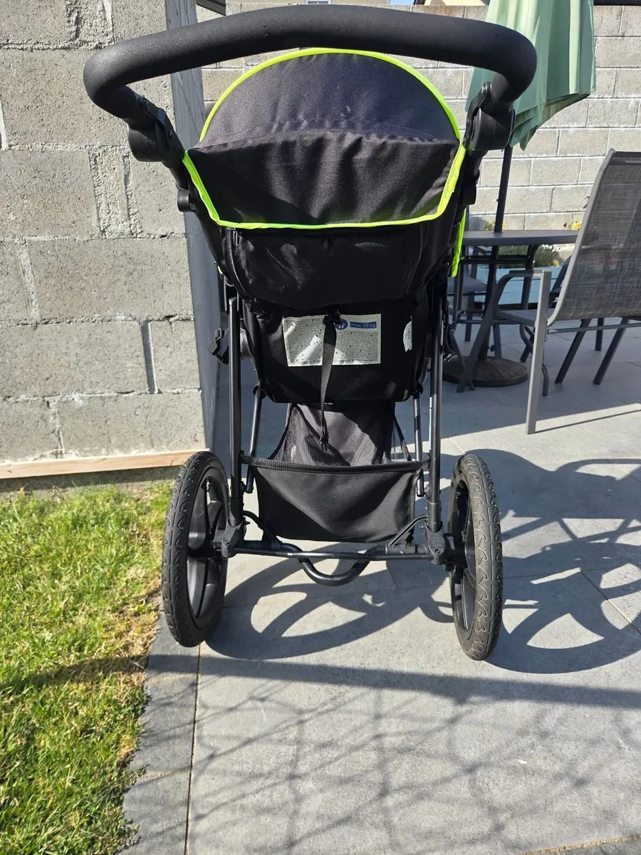 Hauck Runner, Black Neon - Robust All Terrain Bugg - Image 3