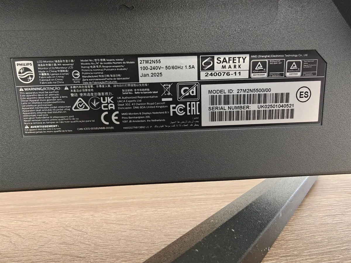 Philips Monitor 27" 1440p 180Hz - Image 3