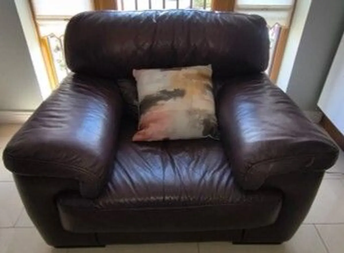 Leather armchair free to take - Image 1