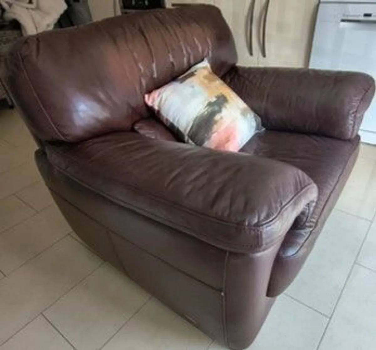 Leather armchair free to take - Image 2