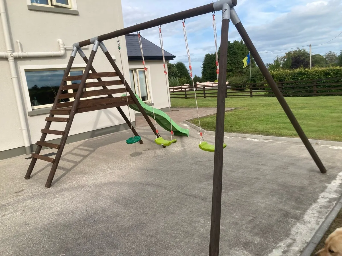 Children’s swings and slide - Image 2