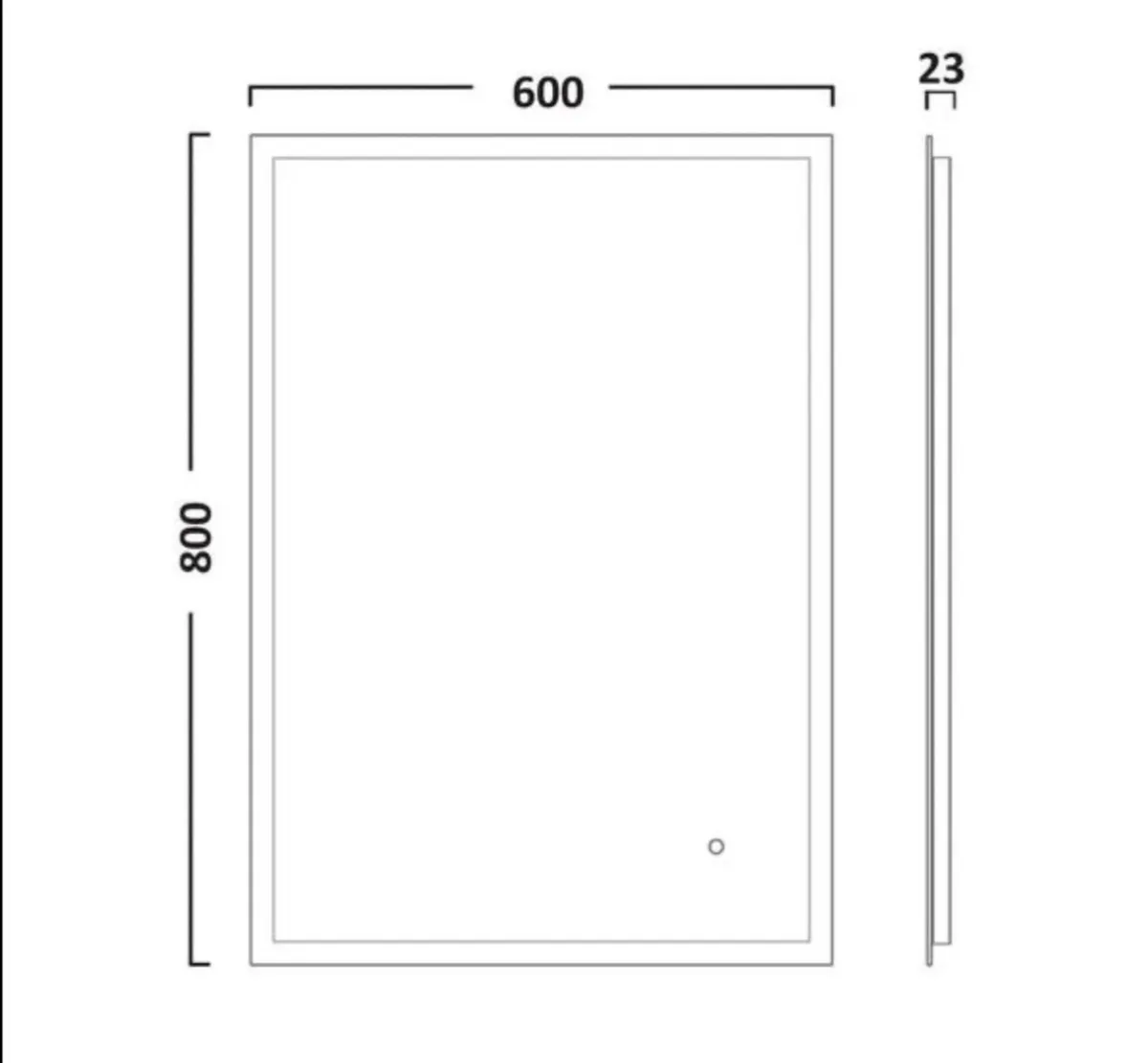 Bathroom Mirror - rectangular illuminated led - Image 4
