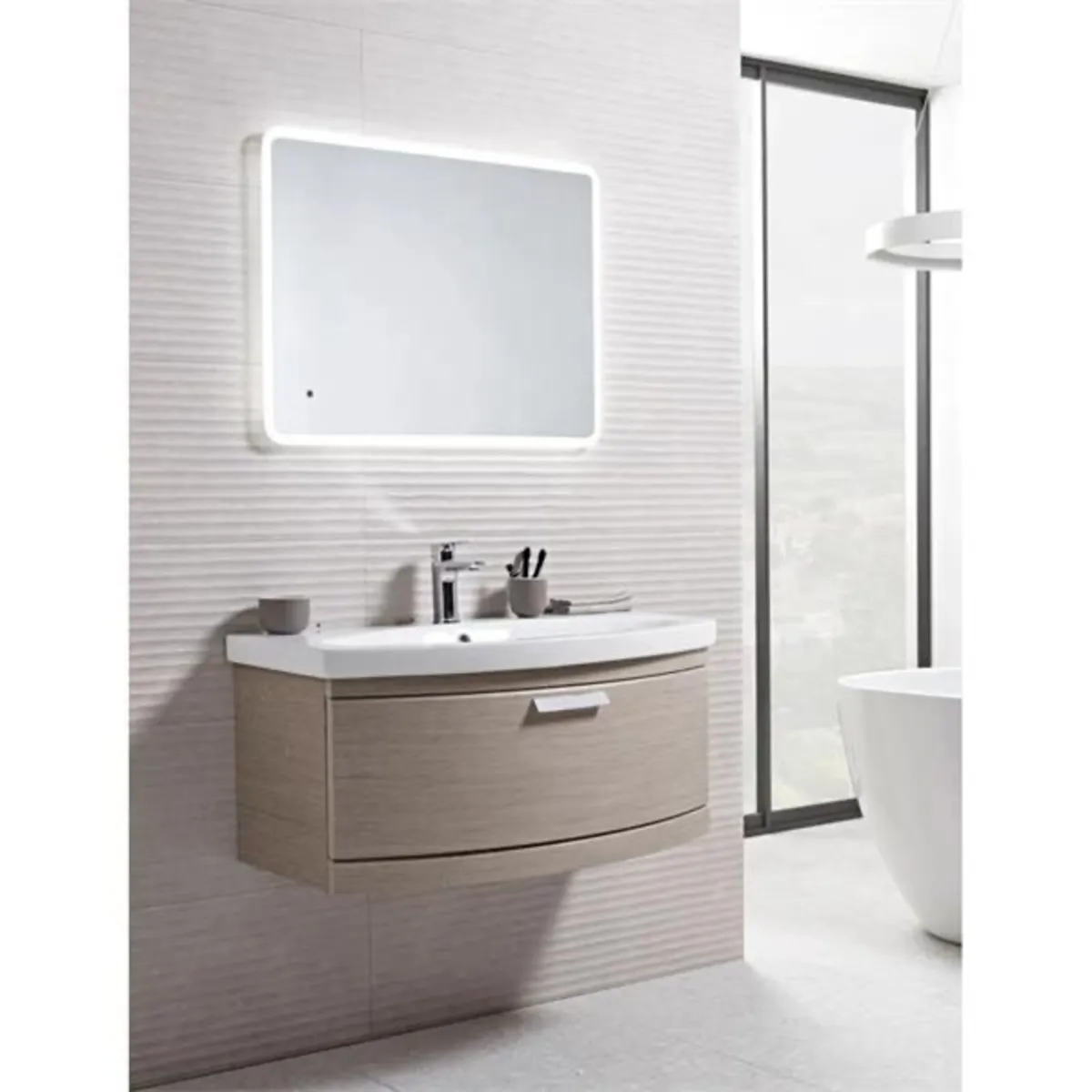 Bathroom Mirror - rectangular illuminated led - Image 2