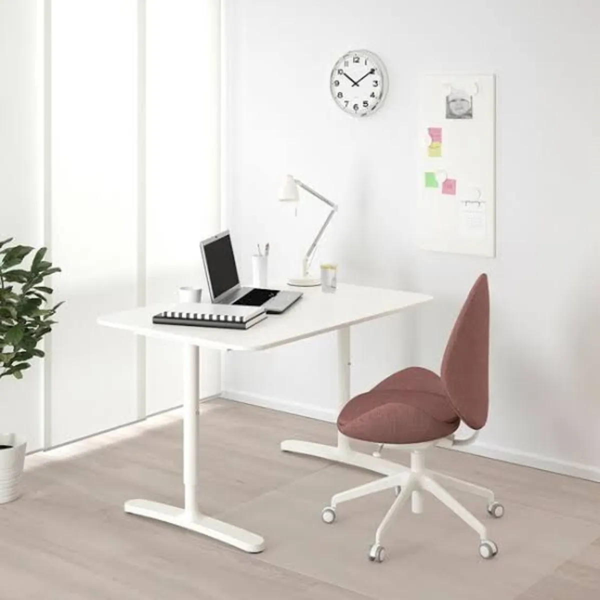IKEA BEKANT Adjustable Desk, white, 120x80 cm - Image 2