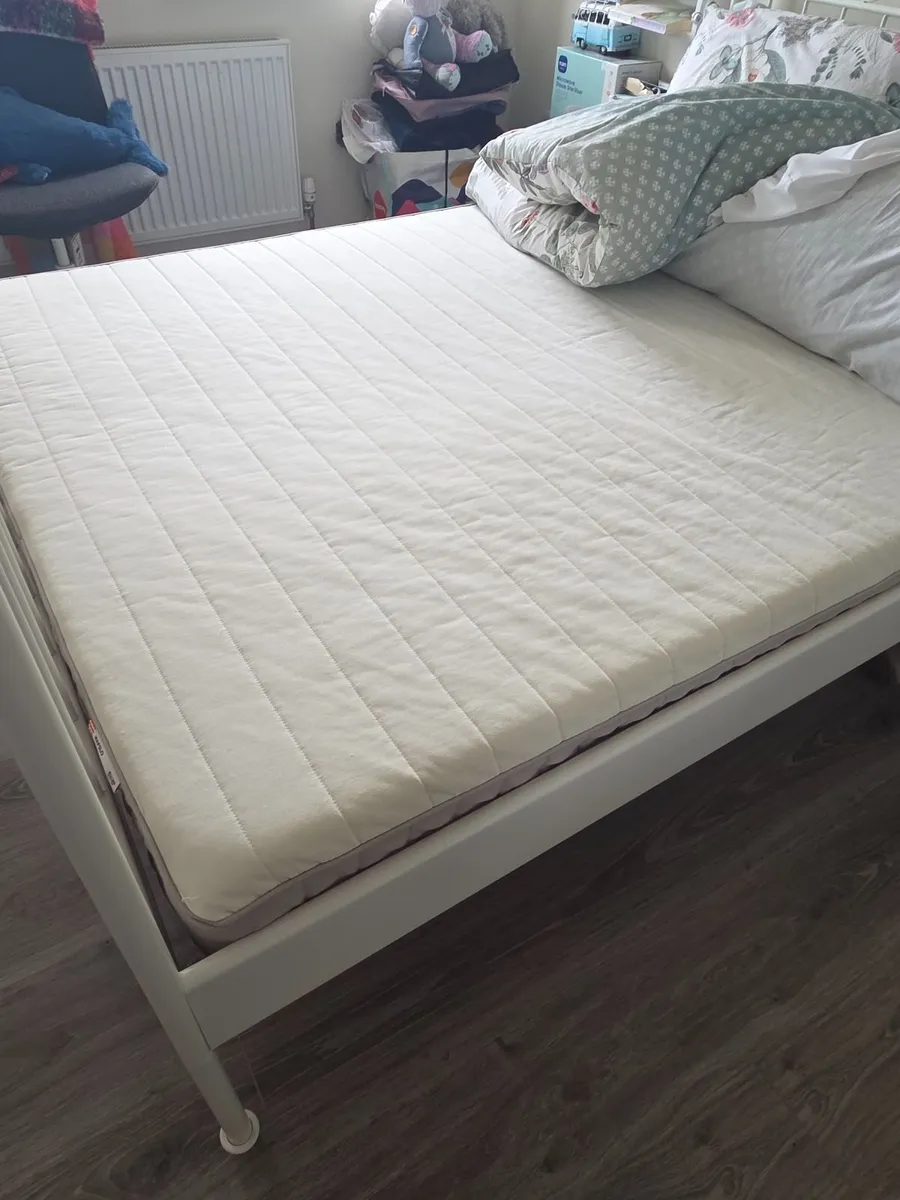 Double Bed Frame and Mattress - Image 1