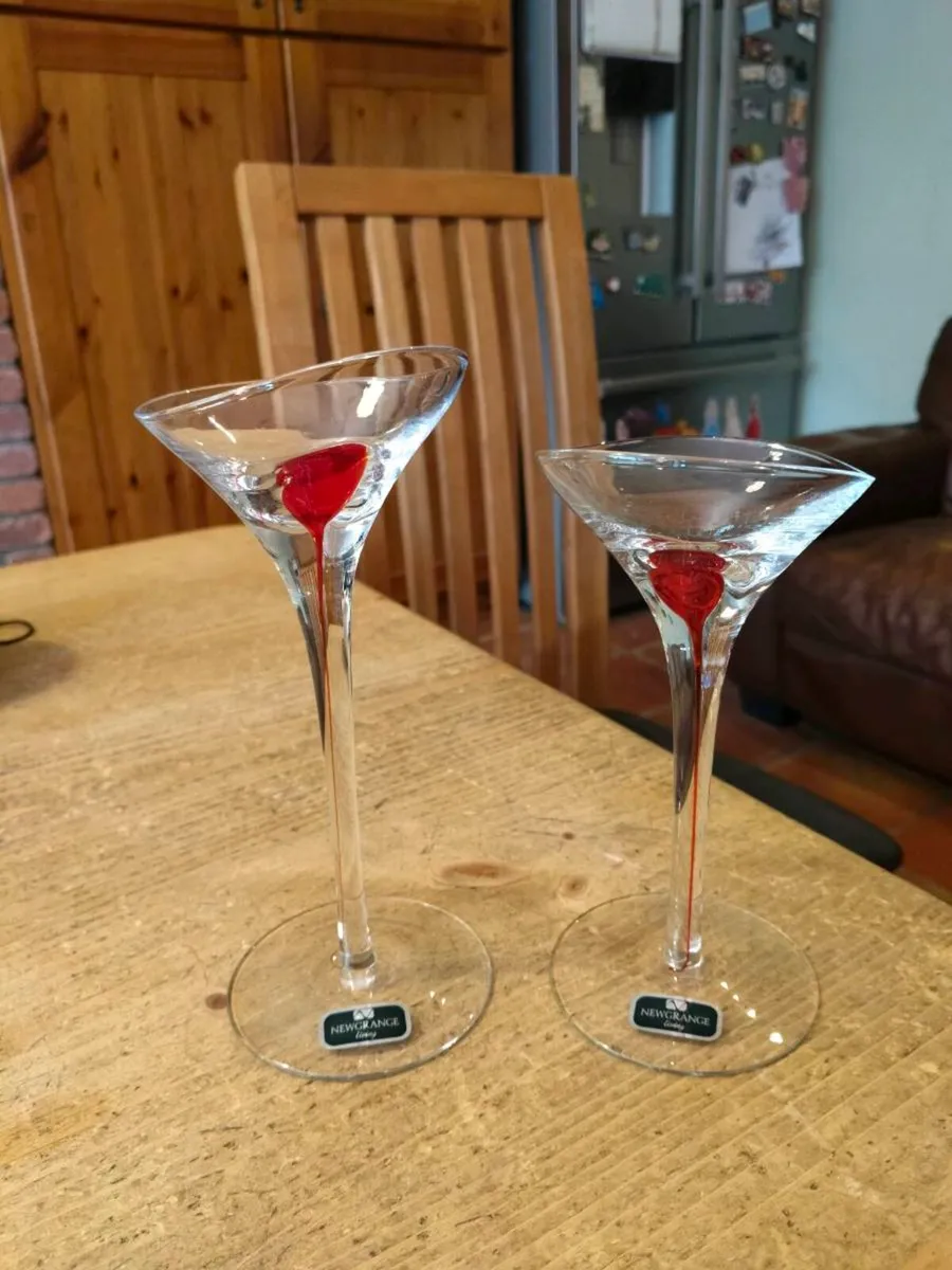 Newgrange Living martini glasses feature a distinc - Image 1