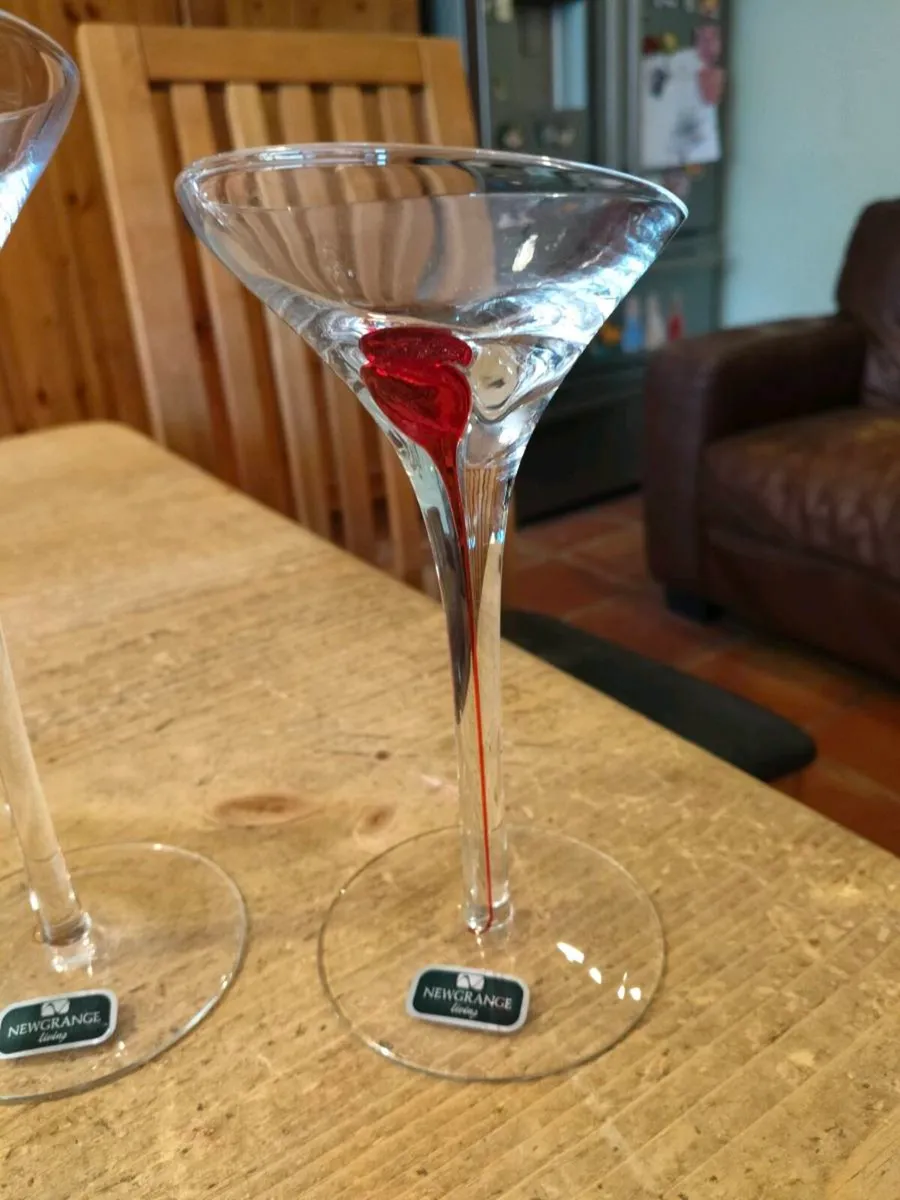 Newgrange Living martini glasses feature a distinc - Image 2