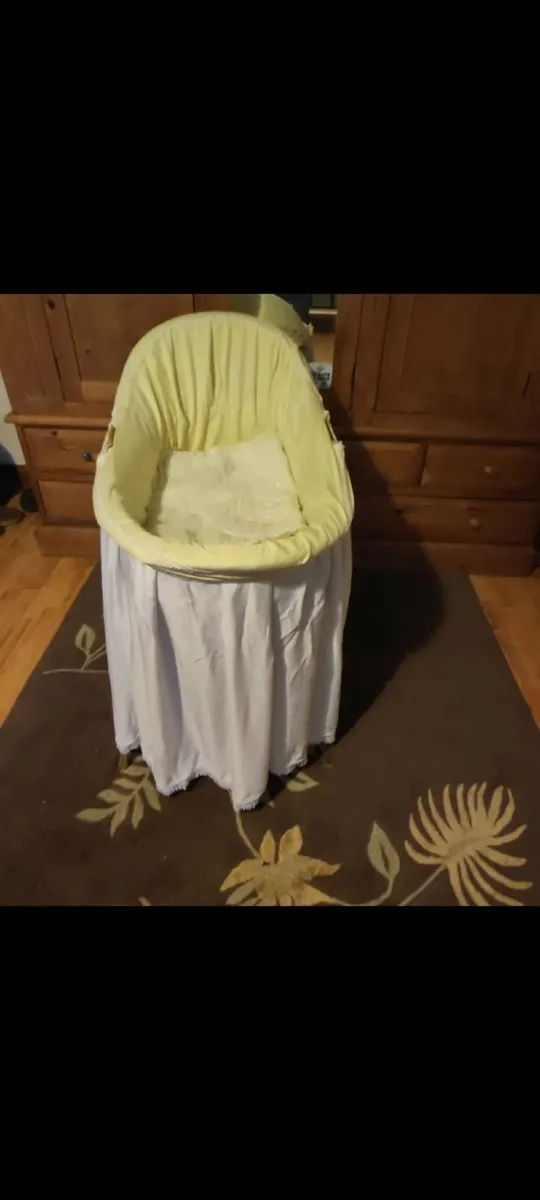 Moses Basket with Stand and Travel Cot - Image 1