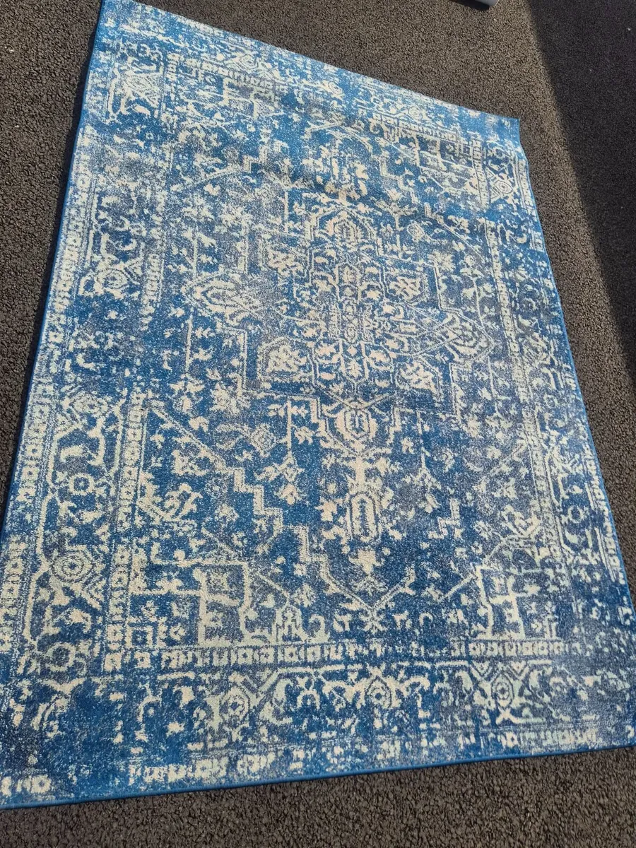 Rug (Antique blue and grey) - Image 1