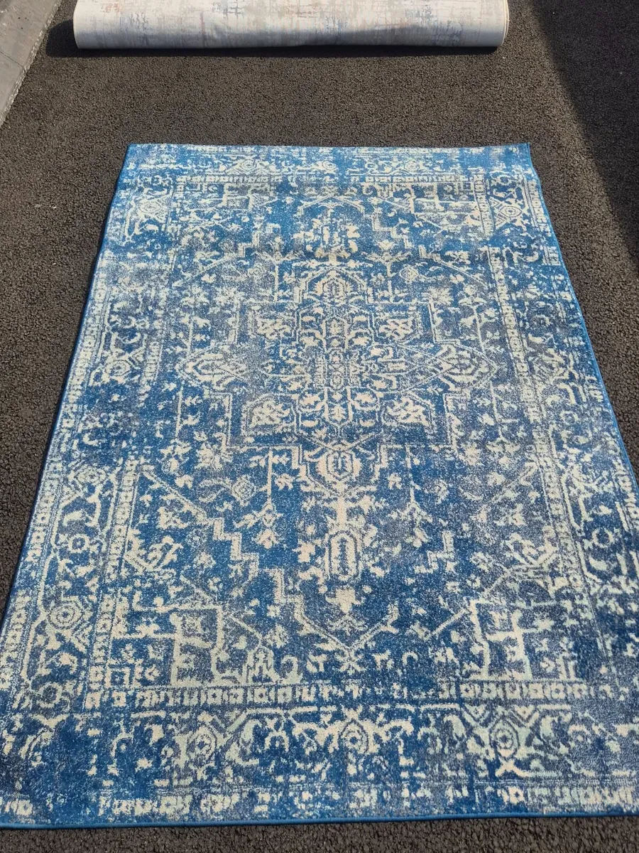 Rug (Antique blue and grey) - Image 3