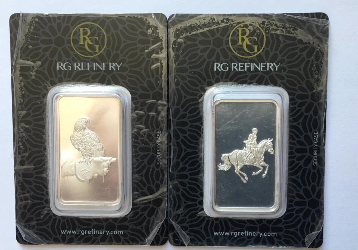 2x 50g silver bars - Image 1