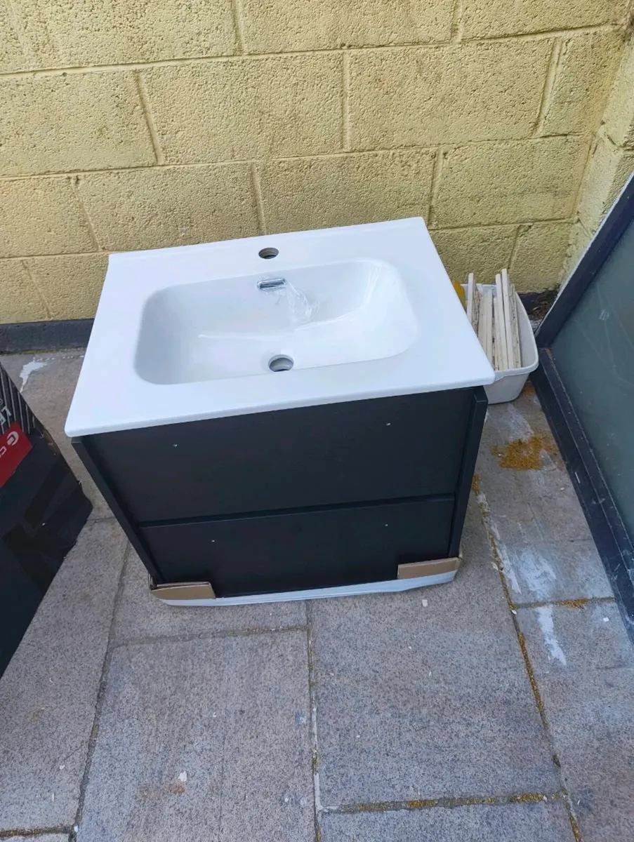 Sink wall hang unit 2 draws 600 x470mm - Image 1