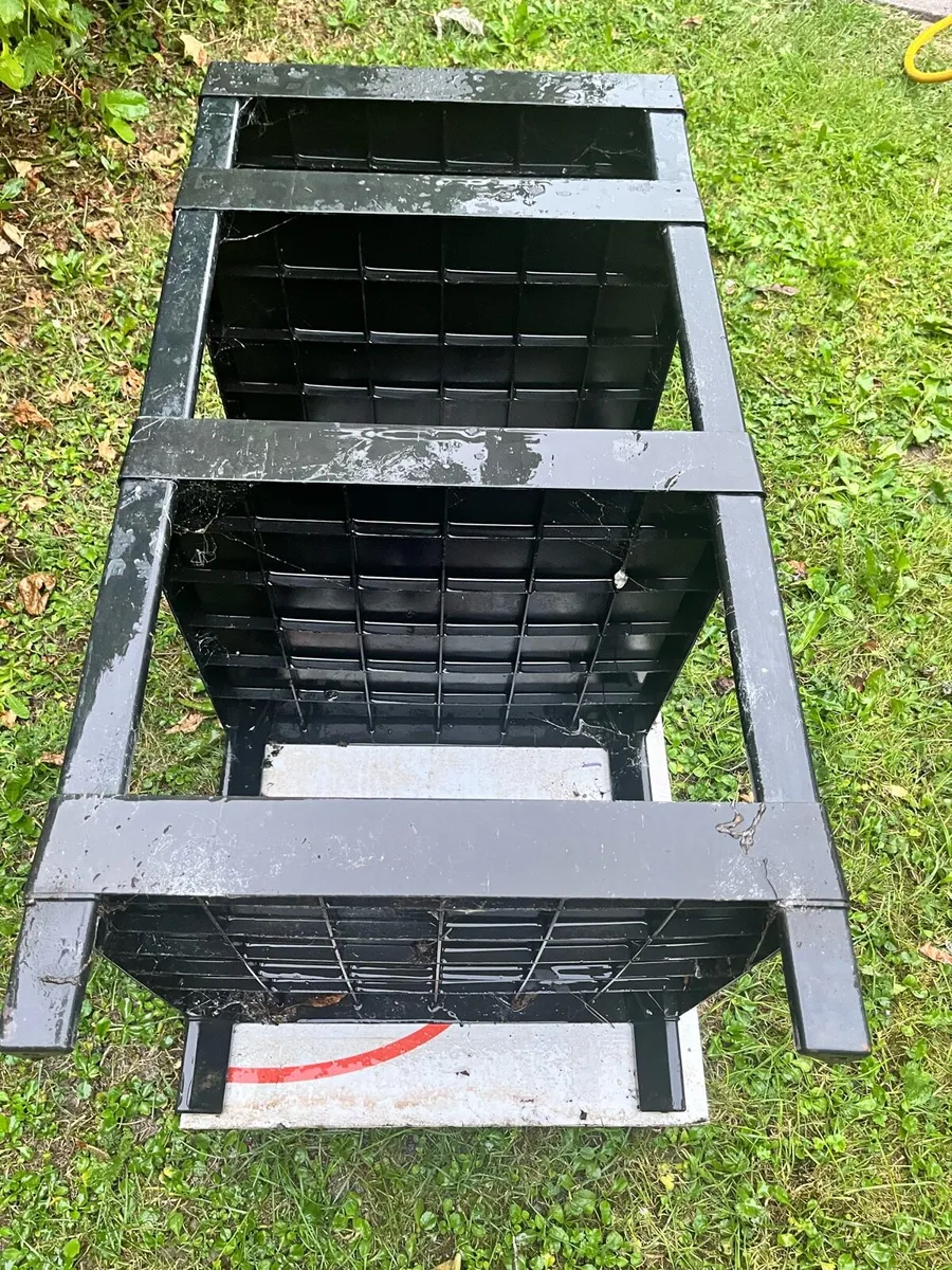industrial-style plastic pallet or storage crate - Image 2