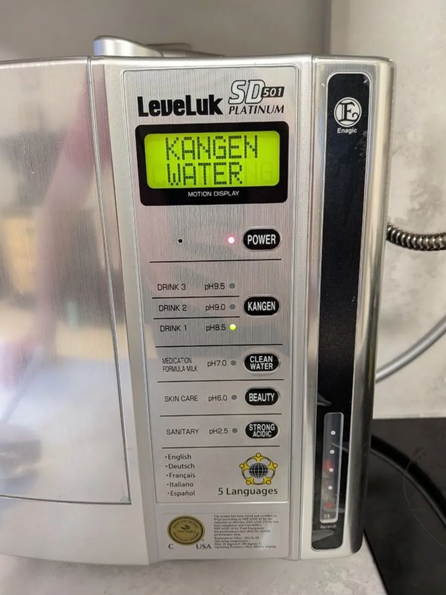 Enagic Leveluk SD501 Platinum Kangen Water Ioniser - Image 2