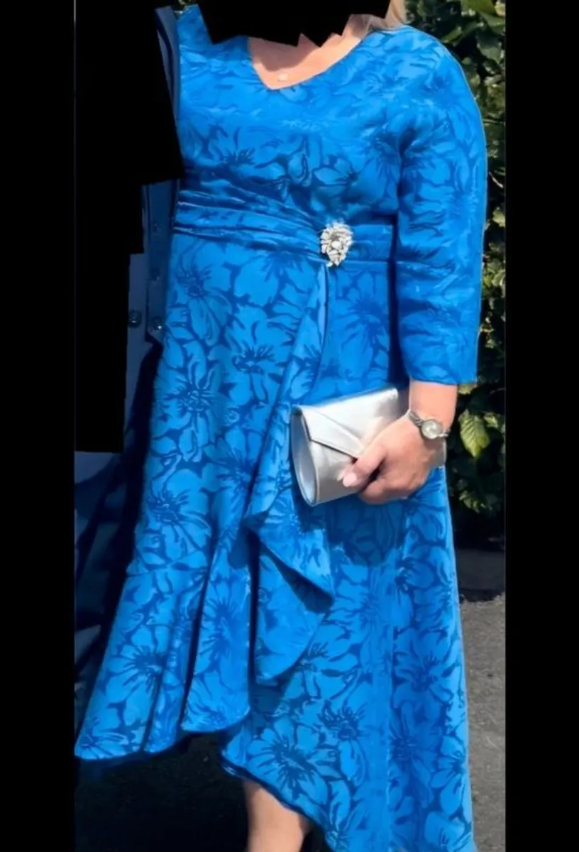 Cassandra Ladies dress with matching facinator Mother of the bride or Mother of the groom - Image 1