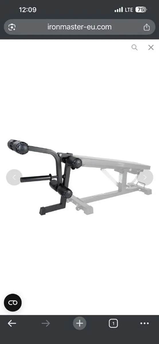 Ironmaster Leg Attachment for Super Bench PRO V2 - Image 1