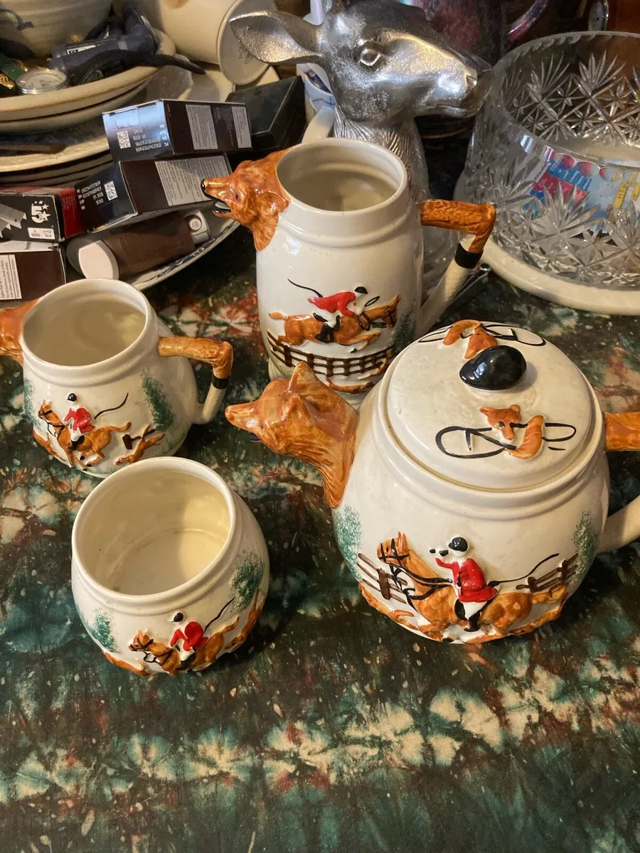 Hunting fox pottery teaset free postage - Image 1