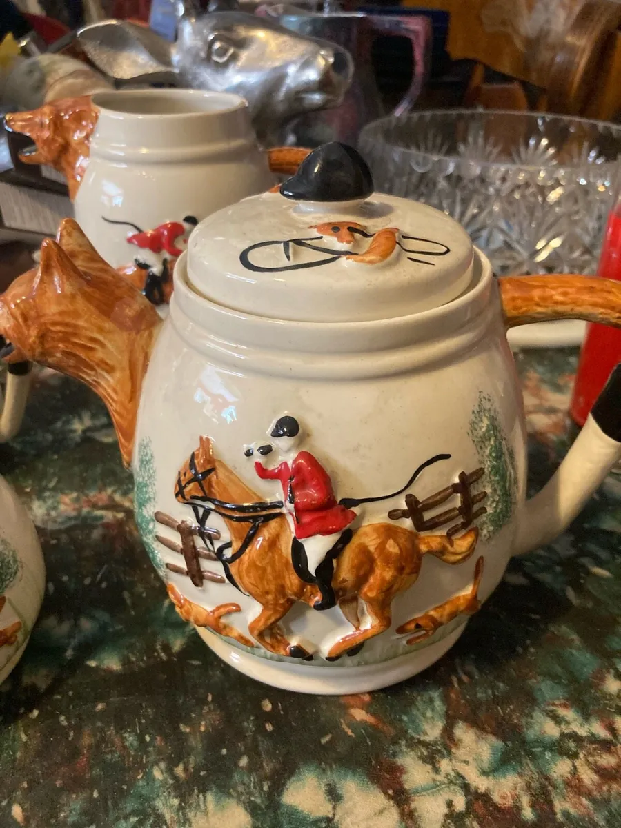 Hunting fox pottery teaset free postage - Image 2