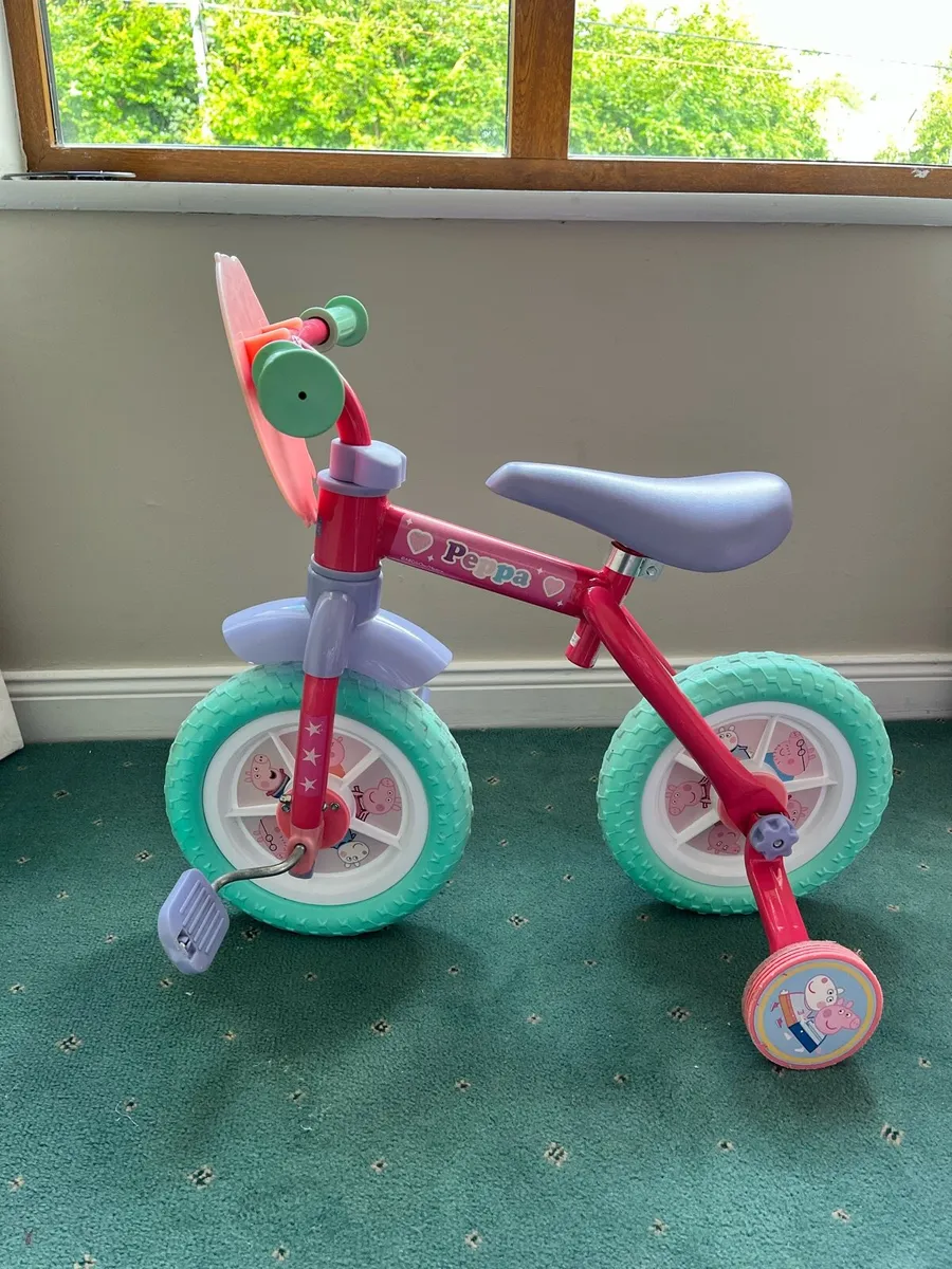 PEPPA PIG MY FIRST 2 in 1, 10" GIRL BIKE - Image 2