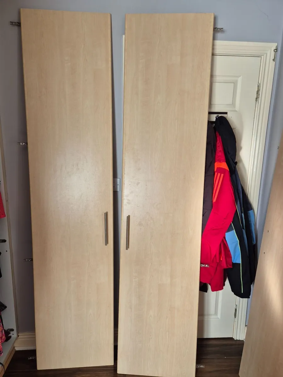 50cm×218cm wardrobe doors - light oak - Image 2